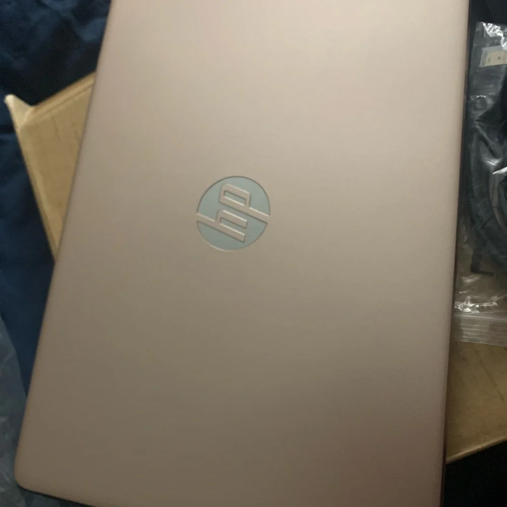 HP Gold Laptop with Accessories